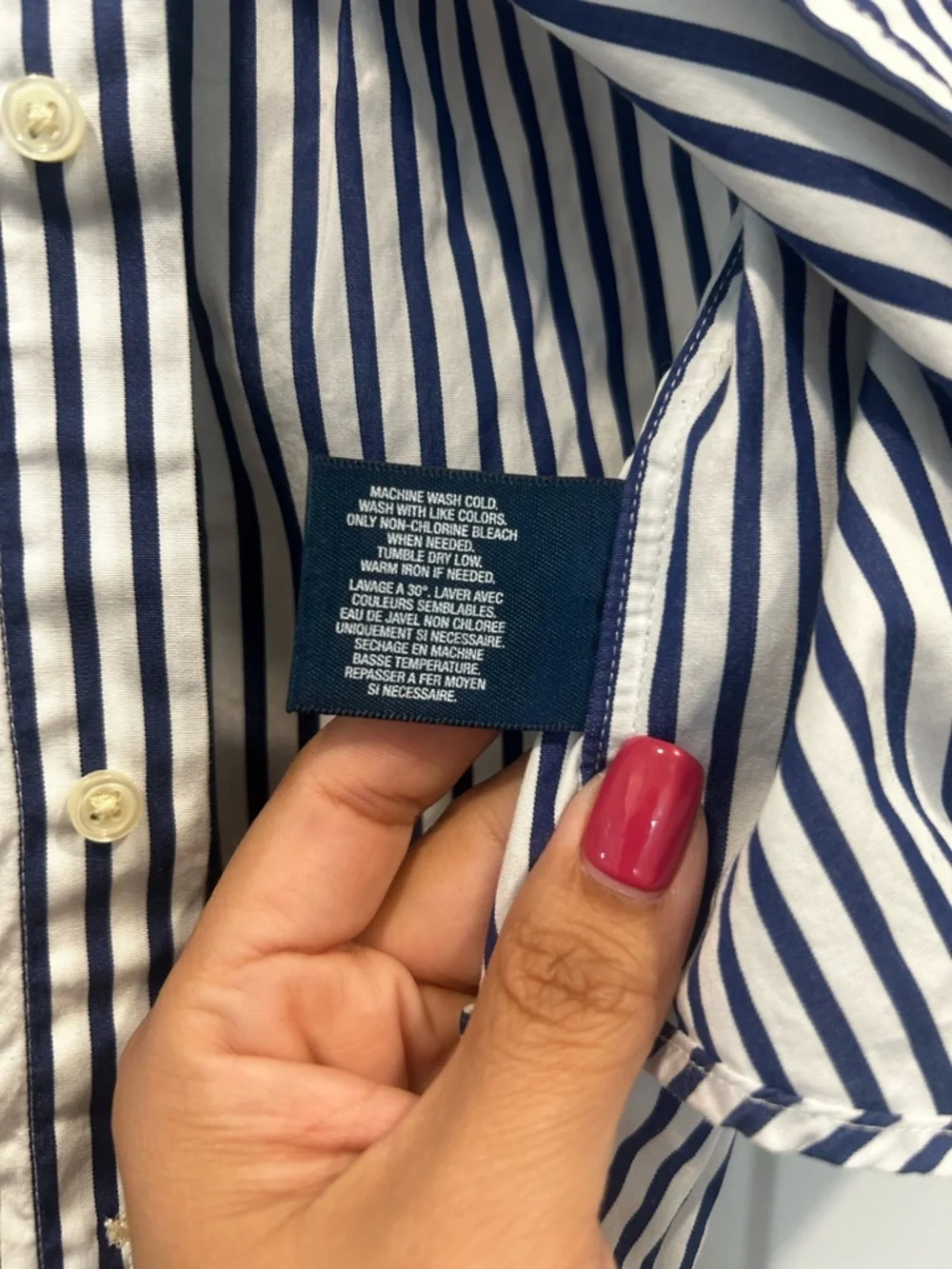 Ralph Lauren Toddler Button Down Shirt 2T Blue White Striped Classic Polo